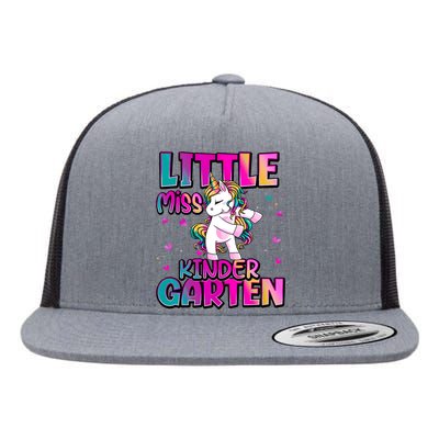 Little Miss Kindergarten Back To School Kindergarten Flat Bill Trucker Hat