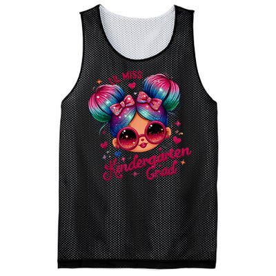 Lil Miss Kindergarten Grad Graduation Last Day Kindergarten Mesh Reversible Basketball Jersey Tank