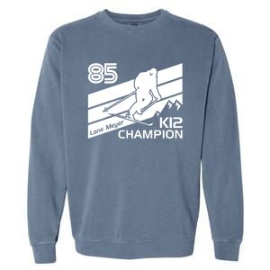 Lane Meyer K12 Champion Ski Lover Gift Garment-Dyed Sweatshirt