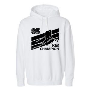 Lane Meyer K12 Champion Ski Lover Gift Garment-Dyed Fleece Hoodie