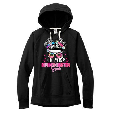 Lil Miss Kindergarten Grad Last Day Of School Women's Fleece Hoodie