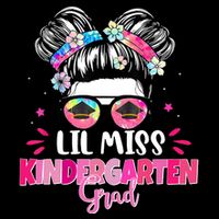 Lil Miss Kindergarten Grad Last Day Of School Zip Tote Bag