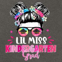 Lil Miss Kindergarten Grad Last Day Of School Cotton Canvas Backpack