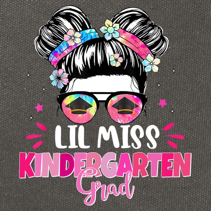 Lil Miss Kindergarten Grad Last Day Of School Cotton Canvas Backpack