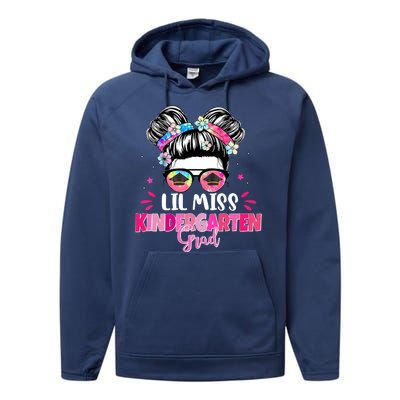 Lil Miss Kindergarten Grad Last Day Of School Performance Fleece Hoodie