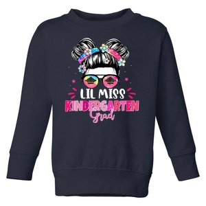 Lil Miss Kindergarten Grad Last Day Of School Toddler Sweatshirt