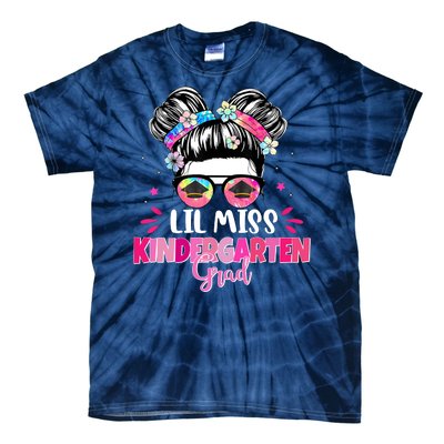 Lil Miss Kindergarten Grad Last Day Of School Tie-Dye T-Shirt