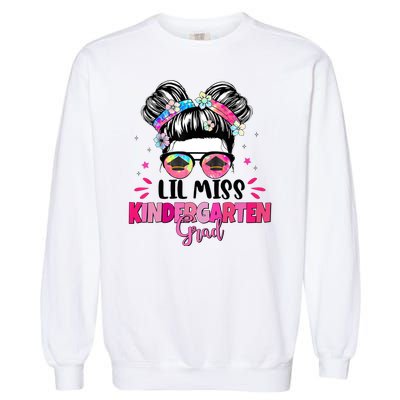 Lil Miss Kindergarten Grad Last Day Of School Garment-Dyed Sweatshirt