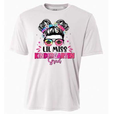 Lil Miss Kindergarten Grad Last Day Of School Cooling Performance Crew T-Shirt