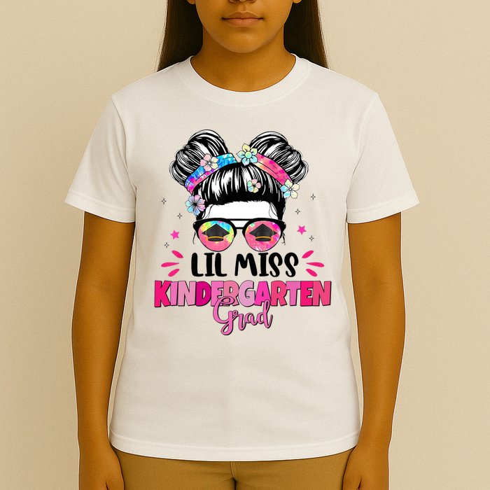 Lil Miss Kindergarten Grad Last Day Of School T-Shirt