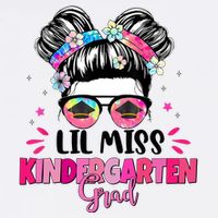 Lil Miss Kindergarten Grad Last Day Of School T-Shirt