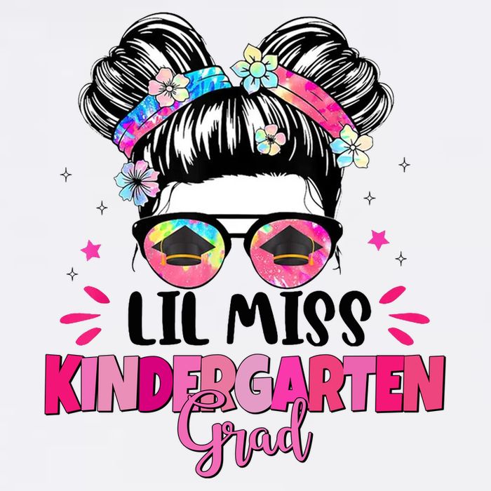 Lil Miss Kindergarten Grad Last Day Of School T-Shirt