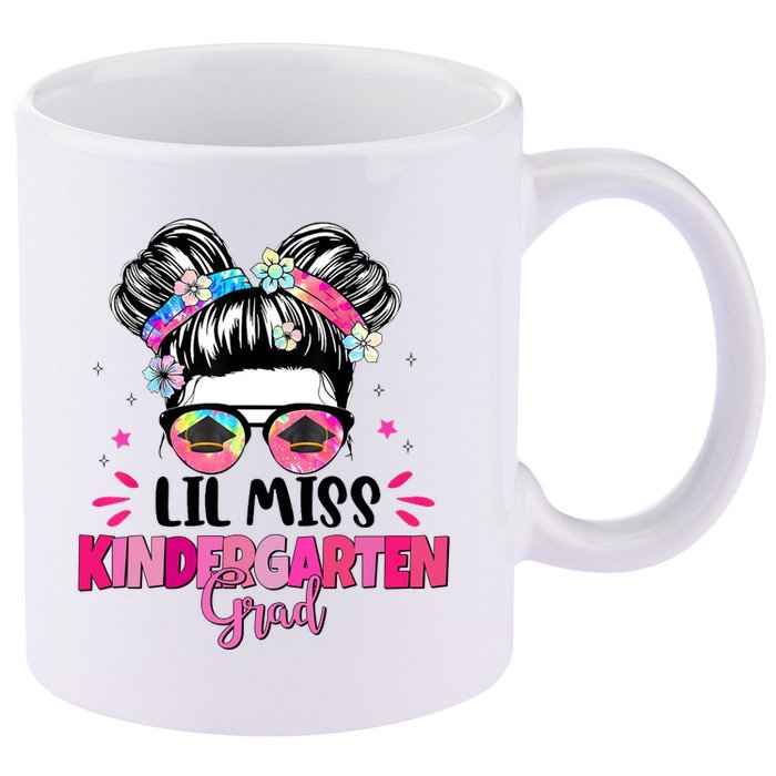 Lil Miss Kindergarten Grad Last Day Of School 11oz C Handle Ceramic Mug
