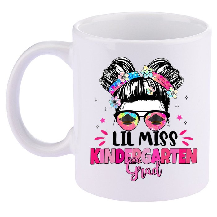 Lil Miss Kindergarten Grad Last Day Of School 11oz C Handle Ceramic Mug