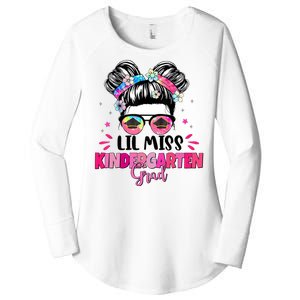 Lil Miss Kindergarten Grad Last Day Of School Women's Perfect Tri Tunic Long Sleeve Shirt