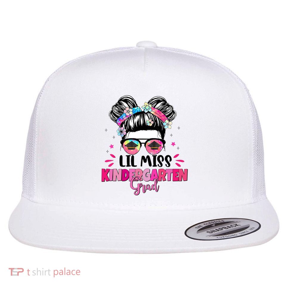 Lil Miss Kindergarten Grad Last Day Of School Flatbill Hat