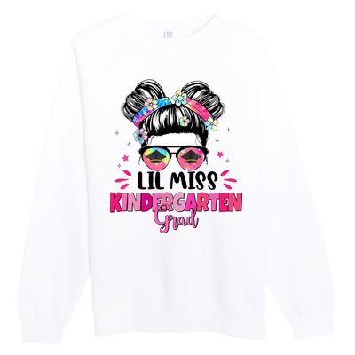 Lil Miss Kindergarten Grad Last Day Of School Premium Crewneck Sweatshirt