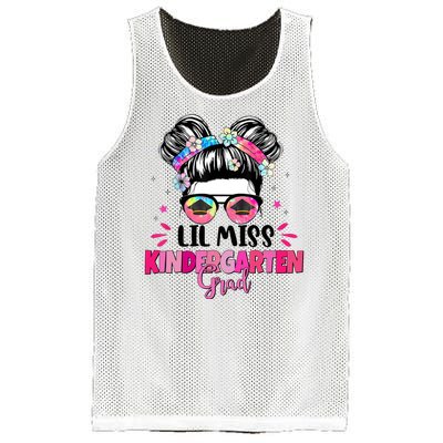 Lil Miss Kindergarten Grad Last Day Of School Mesh Reversible Basketball Jersey Tank