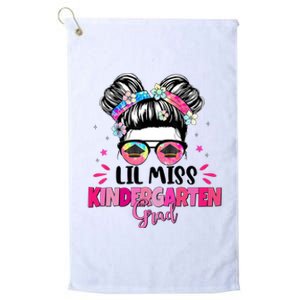 Lil Miss Kindergarten Grad Last Day Of School Platinum Collection Golf Towel