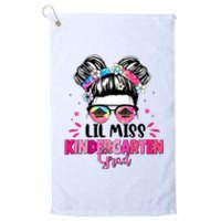 Lil Miss Kindergarten Grad Last Day Of School Platinum Collection Golf Towel