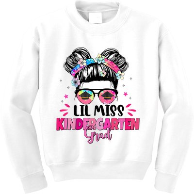 Lil Miss Kindergarten Grad Last Day Of School Kids Sweatshirt