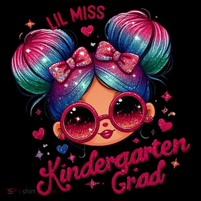 Lil Miss Kindergarten Grad Graduation Last Day Kindergarten Tall T-Shirt