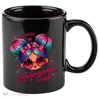Lil Miss Kindergarten Grad Graduation Last Day Kindergarten 11oz C Handle Ceramic Mug