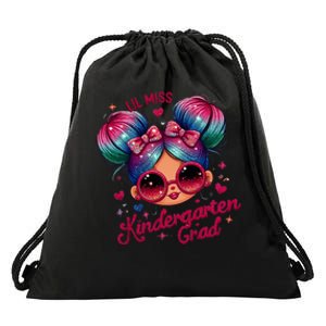 Lil Miss Kindergarten Grad Graduation Last Day Kindergarten Drawstring Bag