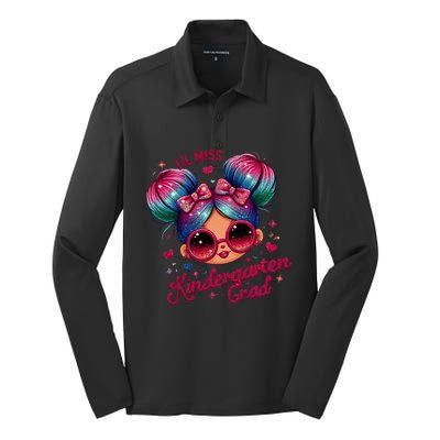 Lil Miss Kindergarten Grad Graduation Last Day Kindergarten Silk Touch Performance Long Sleeve Polo