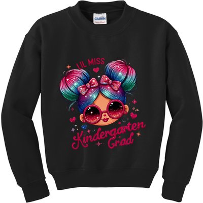 Lil Miss Kindergarten Grad Graduation Last Day Kindergarten Kids Sweatshirt