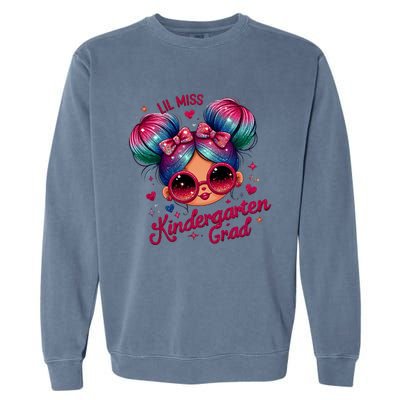 Lil Miss Kindergarten Grad Graduation Last Day Kindergarten Garment-Dyed Sweatshirt