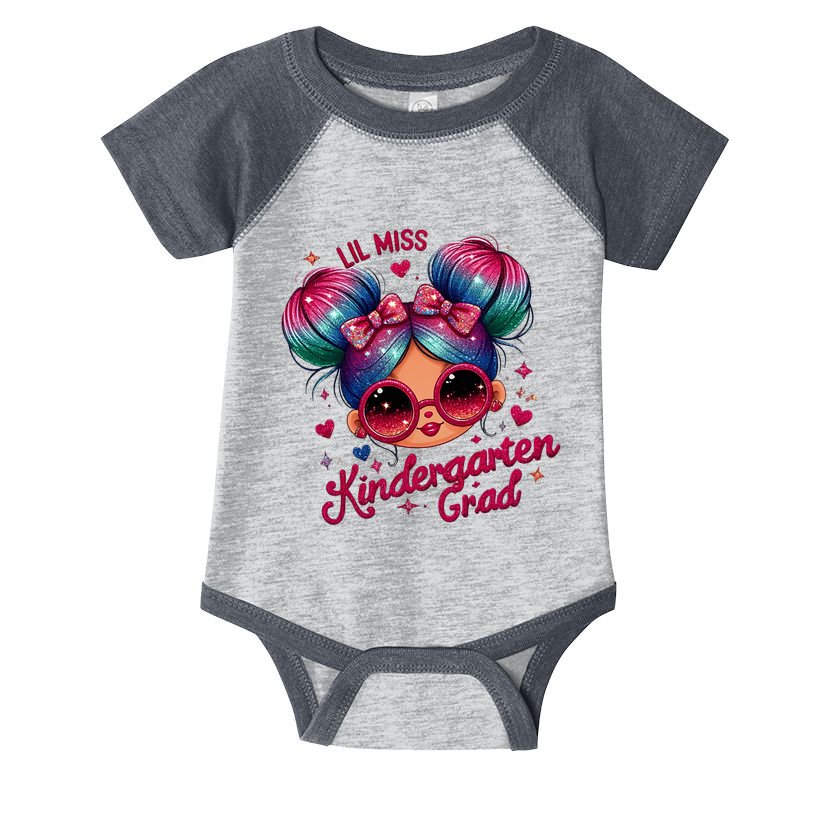 Lil Miss Kindergarten Grad Graduation Last Day Kindergarten Infant Baby Jersey Bodysuit