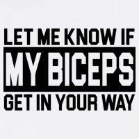Let Me Know If My Biceps Get In Your Way Garment-Dyed Sweatshirt