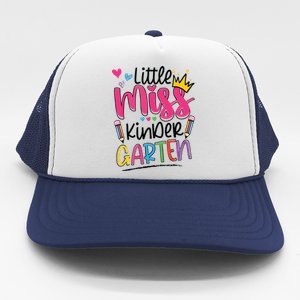 Little Miss Kindergarten Back To School Kinder Girl Trucker Hat