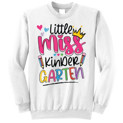 Little Miss Kindergarten Back To School Kinder Girl Sweatshirt