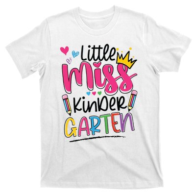 Little Miss Kindergarten Back To School Kinder Girl T-Shirt