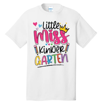 Little Miss Kindergarten Back To School Kinder Girl Tall T-Shirt