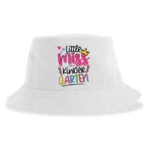 Little Miss Kindergarten Back To School Kinder Girl Sustainable Bucket Hat