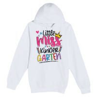 Little Miss Kindergarten Back To School Kinder Girl Premium Pullover Hoodie