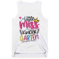 Little Miss Kindergarten Back To School Kinder Girl Tank Top