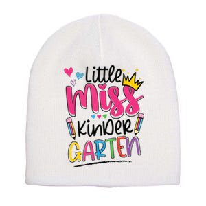 Little Miss Kindergarten Back To School Kinder Girl Short Acrylic Beanie