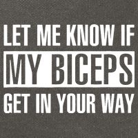 Let Me Know If My Biceps Get In Your Way Funny Cotton Canvas Backpack