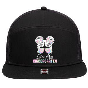 Little Miss Kindergarten 7 Panel Mesh Trucker Snapback Hat