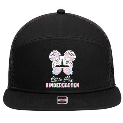 Little Miss Kindergarten 7 Panel Mesh Trucker Snapback Hat