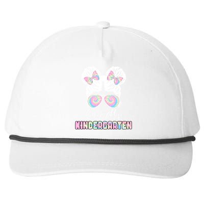 Little Miss Kindergarten Snapback Five-Panel Rope Hat