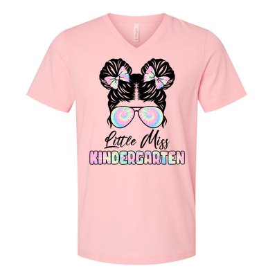 Little Miss Kindergarten V-Neck T-Shirt