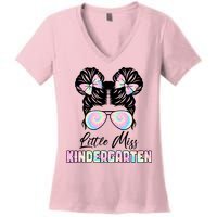Little Miss Kindergarten Women's V-Neck T-Shirt