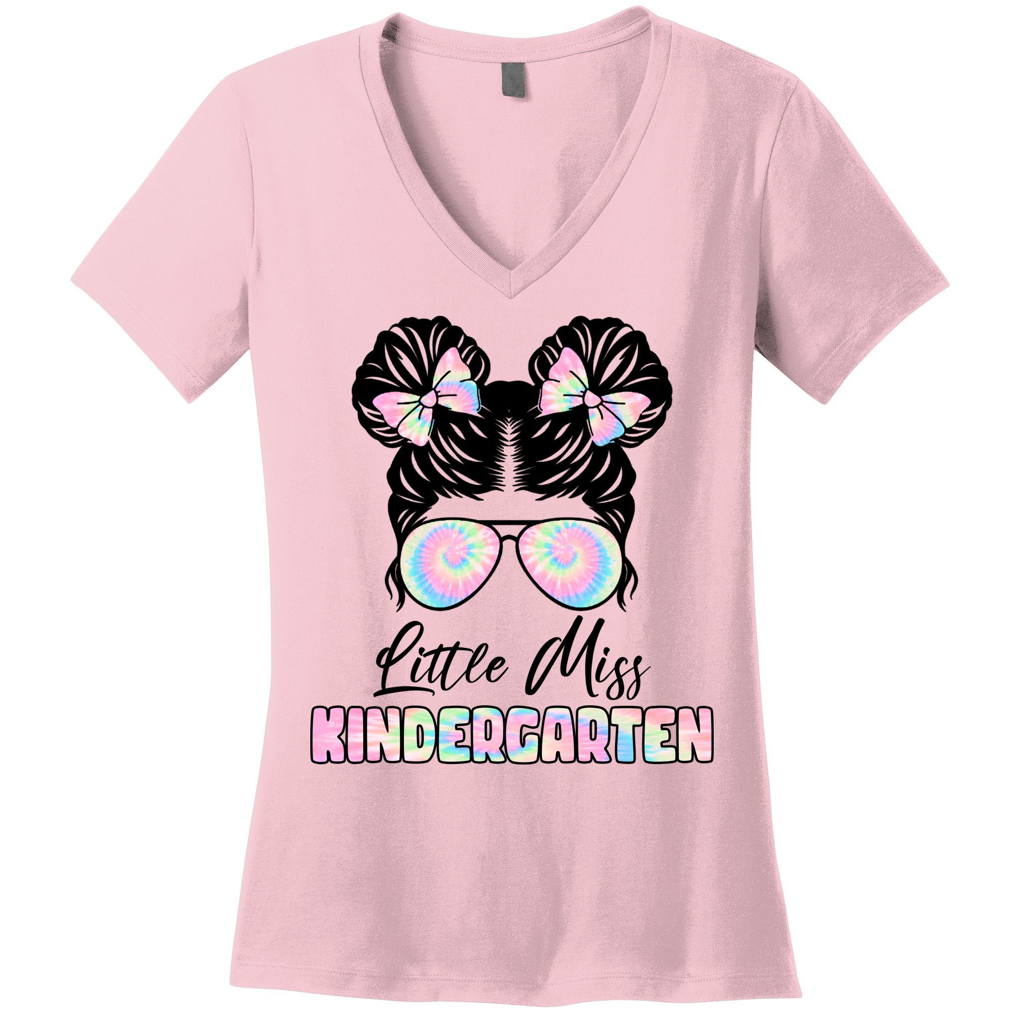 Little Miss Kindergarten Women's V-Neck T-Shirt