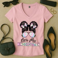 Little Miss Kindergarten Women's V-Neck T-Shirt