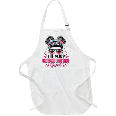 Lil Miss Kindergarten Grad Graduation Last Day Kindergarten Full-Length Apron With Pockets